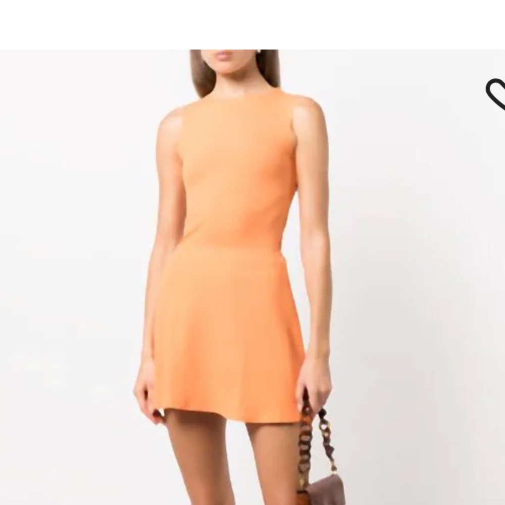 Reformation Andres Knit Two Piece Set in Tangerine NWT
